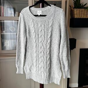St. John's Bay Grey Cableknit Sweater